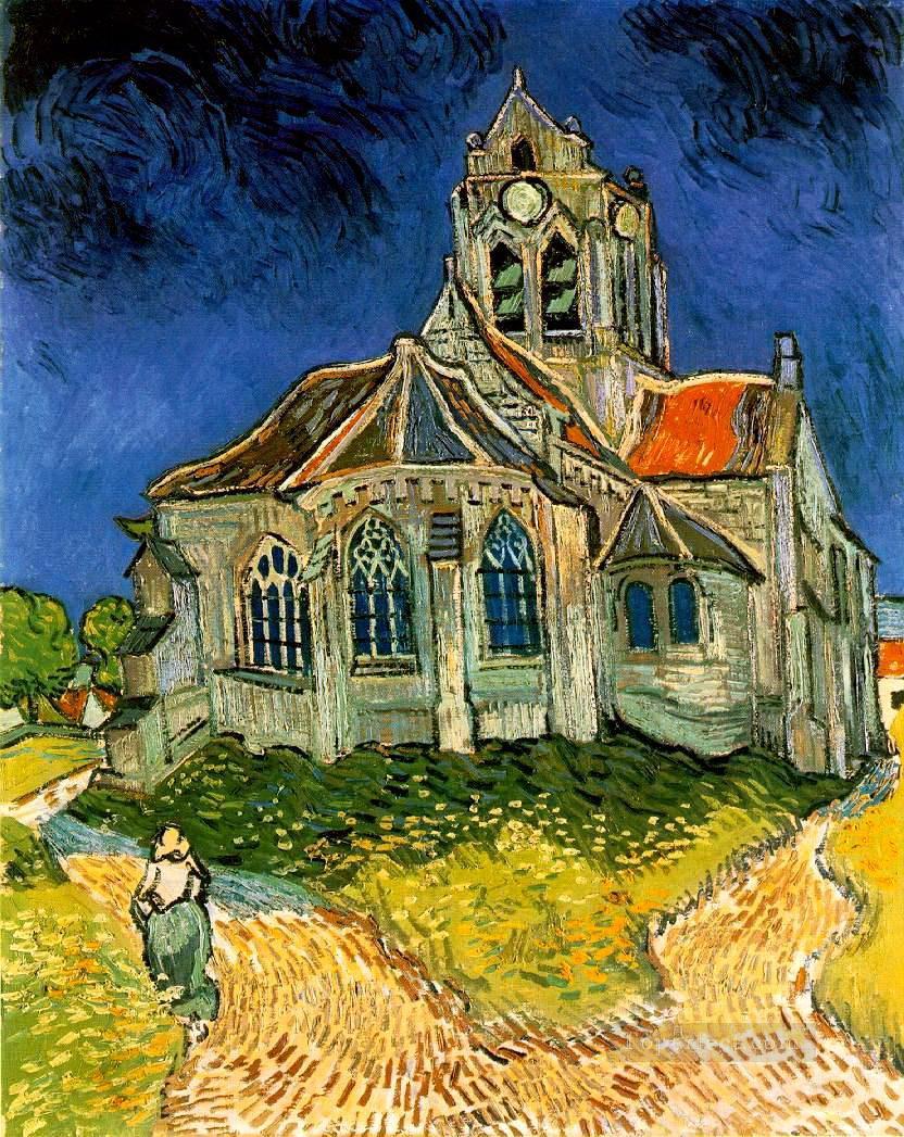 La iglesia de Auvers Vincent van Gogh Pintura al óleo